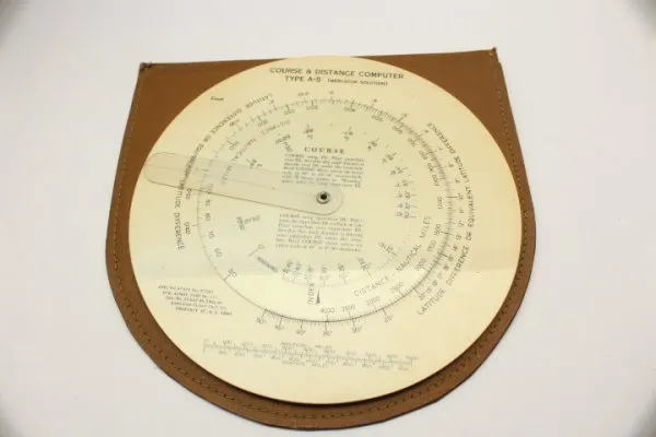 ww2 USAAF Typ A-5 Kurz und Entfernungscomputer der US Army mit Etui