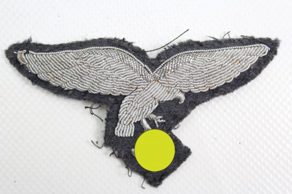 WW2 Luftwaffe officer's breast eagle, metal mesh, worn