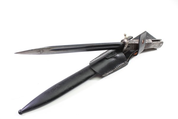 Mauser K98 bayonet, belt frog made by Koppel.