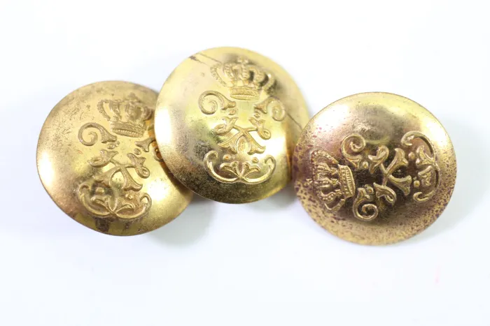 Metal buttons from German uniform tailor