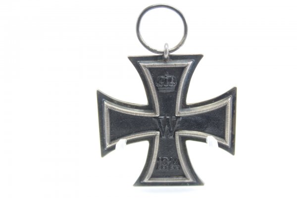 Eisernes Kreuz 2. Klasse am Band von 1914, EK2 Hersteller WO an Öse