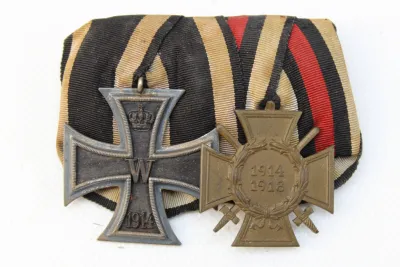 Ordensspange Eisernes Kreuz 1914 2. Klasse und Ehrenkreuz Frontkämpfer