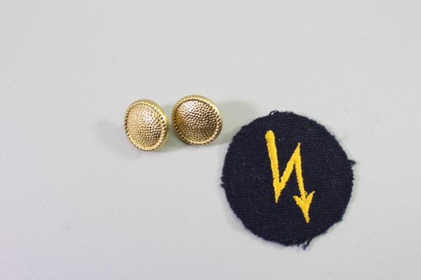 Ärmelabzeichen Funker und Schulterstück Knöpfe Reichsbahn Direktor