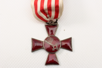 WW1 Order of Bremen Hanseatic Cross on a long ribbon