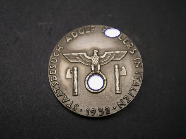Official participant badge of the NSDAP - Adolf Hitler's state visit to Italy in 1938