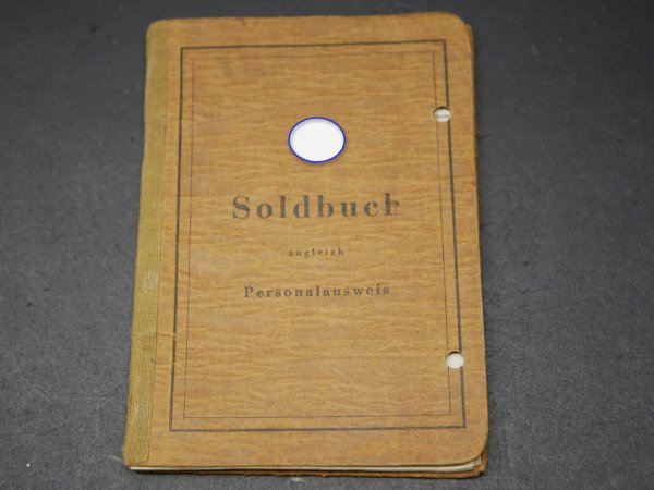 SS pay book from the legendary SS Panzer Regiment 1 "Leibstandarte AH" with entry Panzerkampfabzeichen II. Tier in silver
