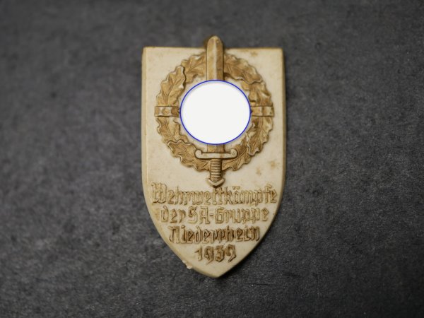 Abzeichen - Wehrwettkämpfe der SA-Gruppe Niederrhein 1939