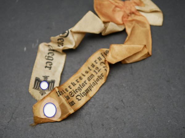 DRL badge / ribbon - Dem Sieger - Sieglar 1936 (HK rubbed), not in depth
