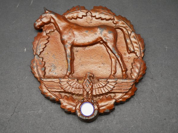 SA equestrian plaque for services to the military training of the German equestrian youth