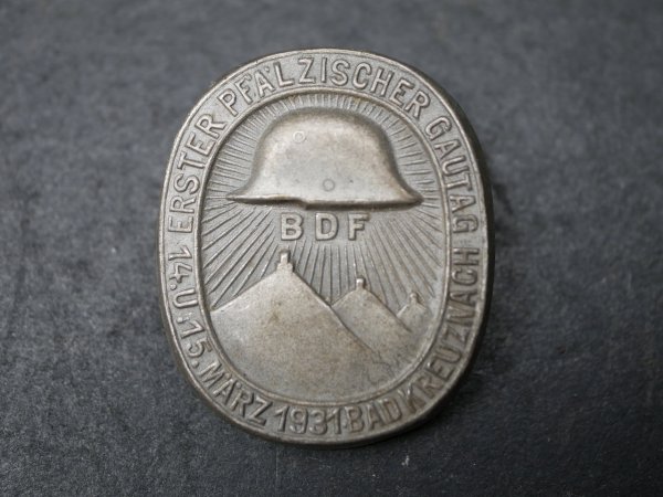 BDF badge - First Palatinate Gautag Bad Kreuznach 1931