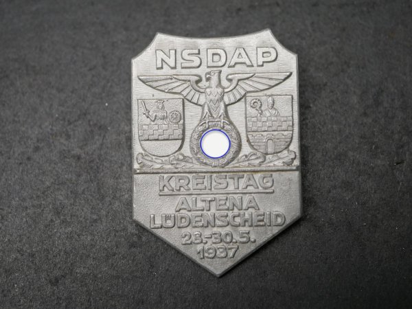 Badge - NSDAP District Council Altena Lüdenscheid 1937
