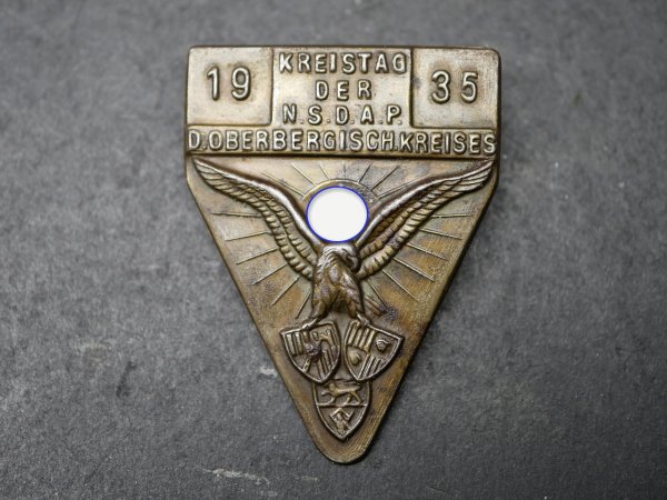 Badge - District Council of the NSDAP of the Oberbergischer Kreis 1935