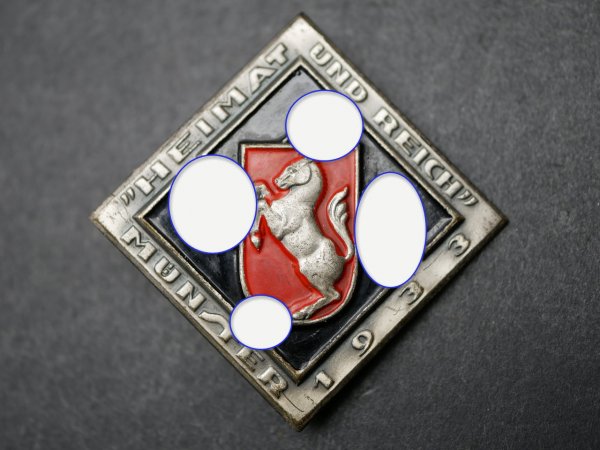 Badge - Homeland and Reich Münster 1933