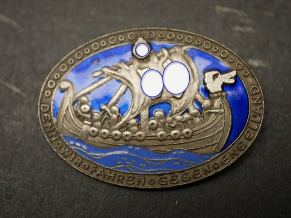 SS Badge / Brooch - Because we are driving against England