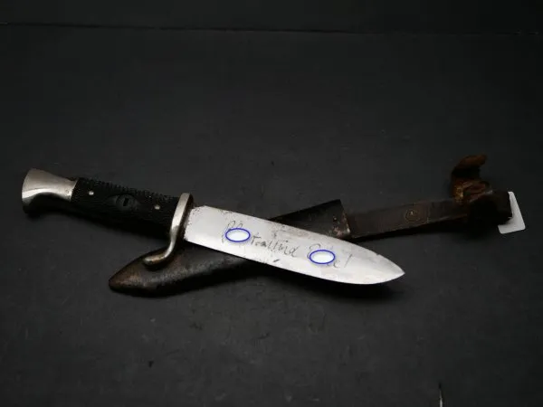 Early HJ travel knife from Eickhorn Solingen with motto "Blood and Honor"