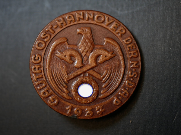 Badge - Gautag East Hanover of the NSDAP 1937