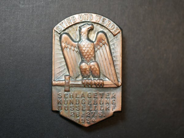 Abzeichen - Schlageter Kundgebung Düsseldorf 1934
