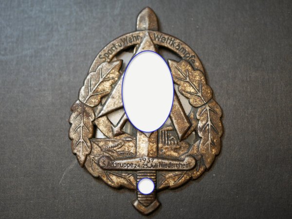 Badge - Sports and Military Competitions SA Group Lower Rhine 1937