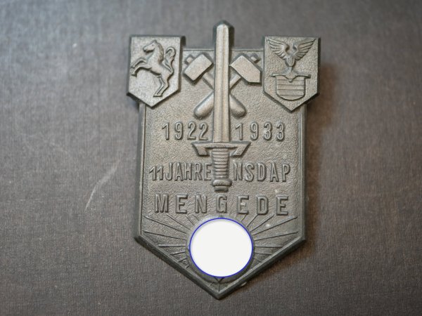 Badge - 11 Years of the NSDAP Mengede 1922-1933