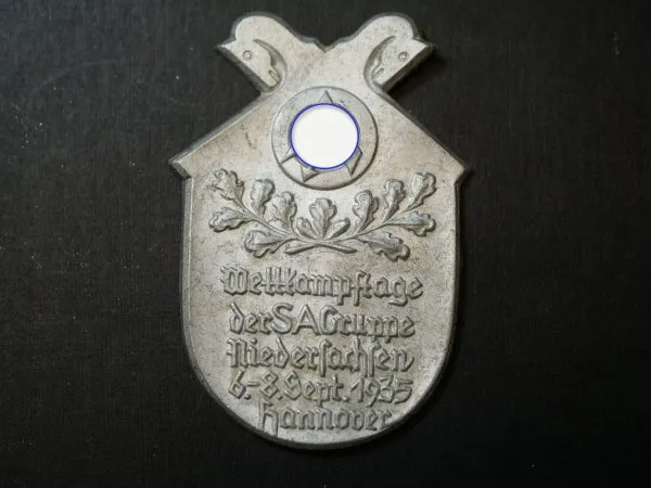 Abzeichen - Wettkampftage der SA Gruppe Niedersachsens 1935 in Hannover