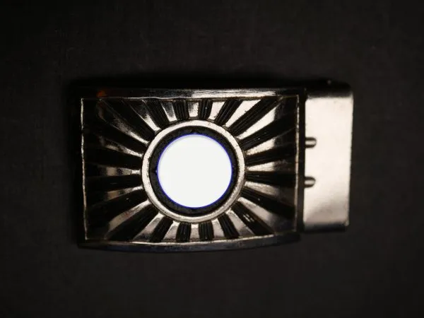 Small early Sympathie belt buckle - Rising Sun - Standing HK - DRGM patent closure