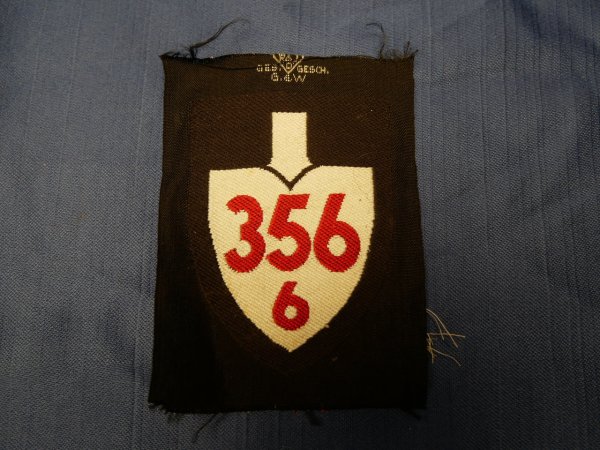 Reich Labor Service RAD Sleeve Badge Sleeve Spade 356 / 6 Neusiedl am See Austria - unworn BeVo piece