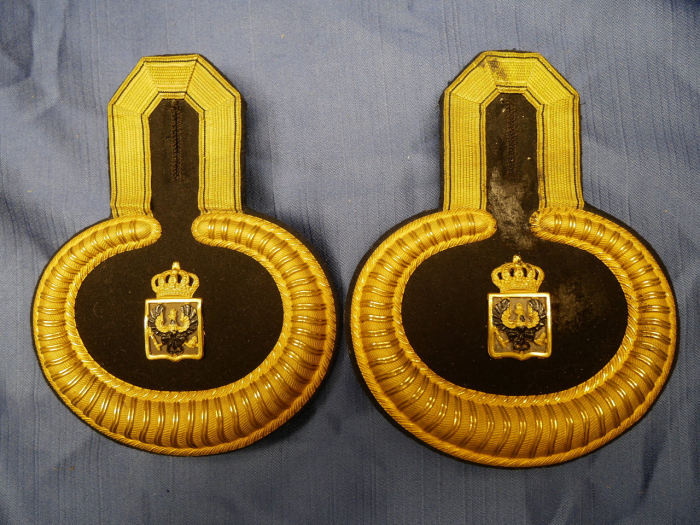 Prussia - Pair of epaulettes, probably for a veterinarian