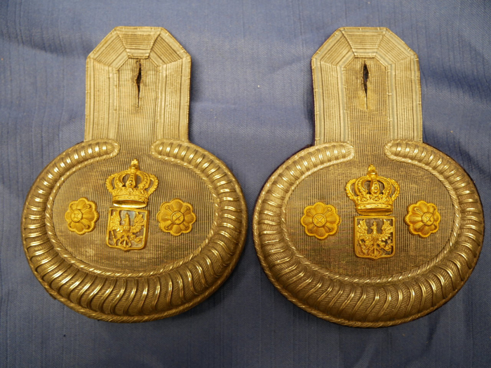 Prussia - Pair of epaulettes, for a senior paymaster in officer rank