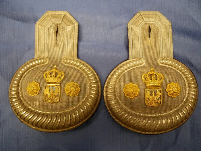 Prussia - Pair of epaulettes, for a senior paymaster in officer rank