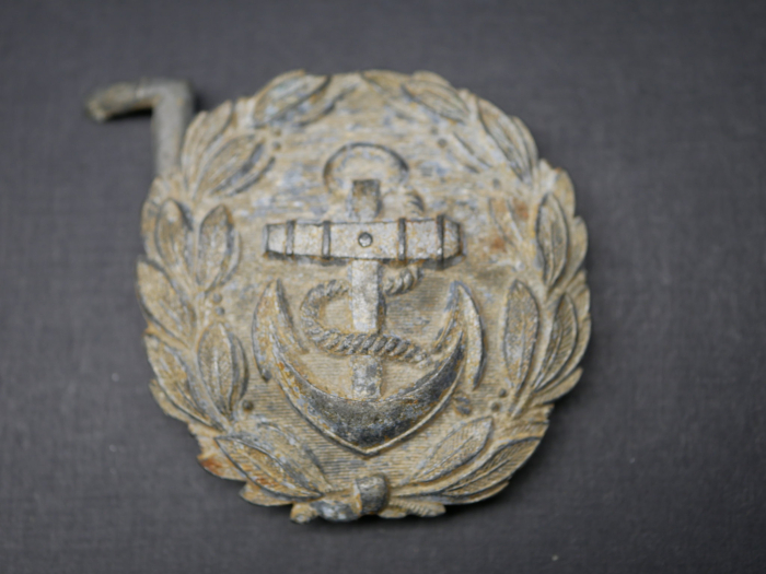 KM Kriegsmarine - Koppelschloss / Feldbindenschloss Bodenfund