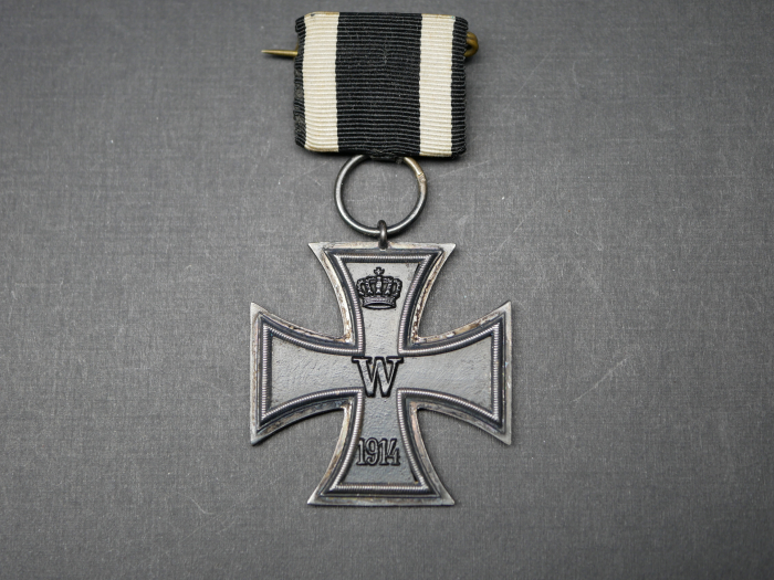 EK2 Eisernes Kreuz 2. Klasse 1914 an Einzelspange - K gestempelt - W. Kluge & Co.