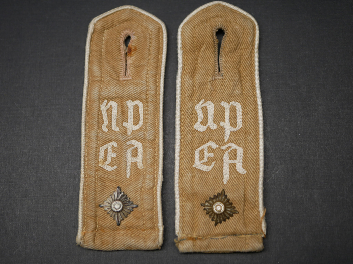 NPEA National Political Education Institution - Pair of sew-on shoulder boards