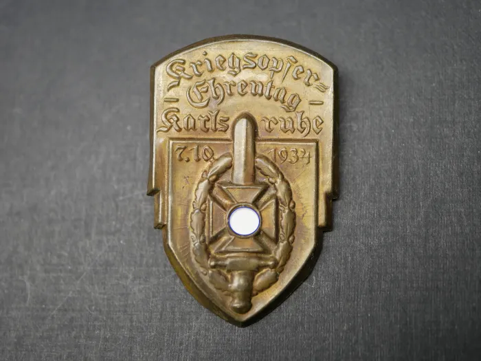 Badge - War Victims' Day of Honor Karlsruhe 1934