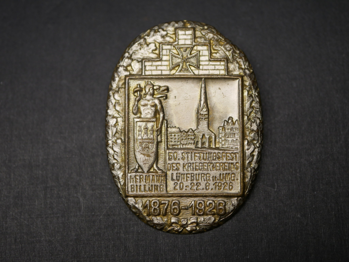 Abzeichen - 50. Stiftungsfest des Kriegervereins Lüneburg und Umgebung 1926