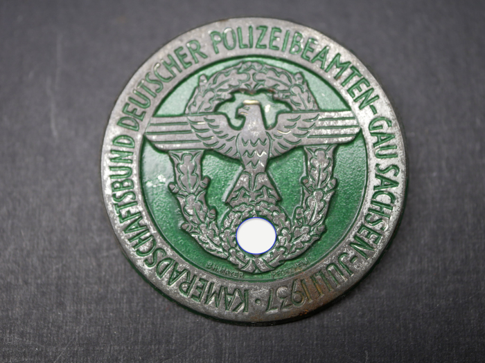 Badge - Association of German Police Officers - Gau Saxony 1937