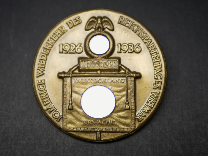 Badge - 10th anniversary of the Weimar Reich Party Congress 1926-1936