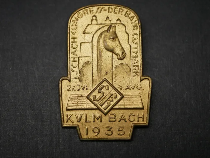 Abzeichen - I. Schachkongress der Bayr. Ostmark Kulmbach 1935