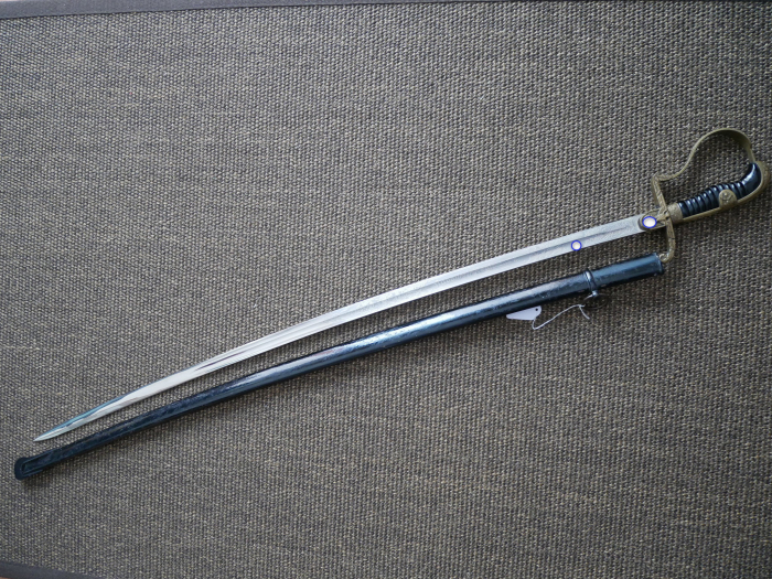 Wehrmacht officer's saber with double-sided blade etching "Kavallerie Regiment 3"