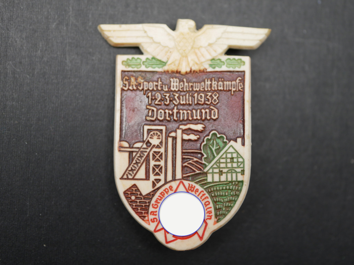Badge – SA Sports and Military Competitions, Dortmund 1938