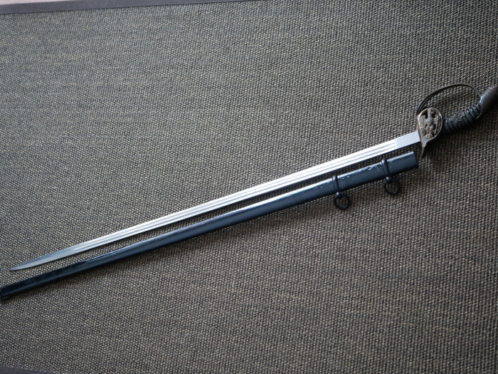 Preußen IOD Infanterie Offiziersdegen mit Klappscharnier - Hersteller Eickhorn Solingen