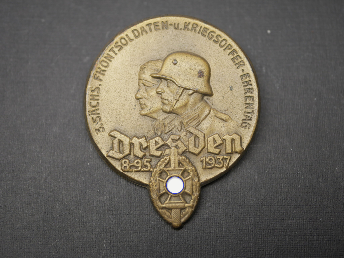 Abzeichen - 3. Sächs. Frontsoldaten u. Kriegsopfer Ehrentag Dresden 1937