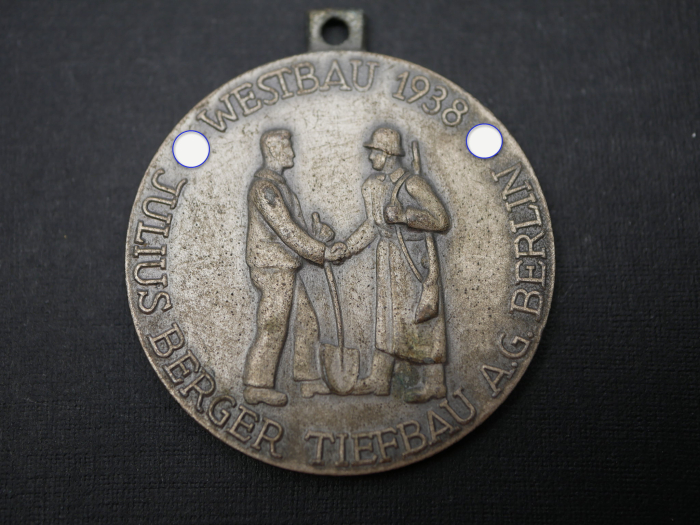 Medal – West Wall 1938 – Julius Berger Tiefbau AG – Karlsruhe Sector of the Limes