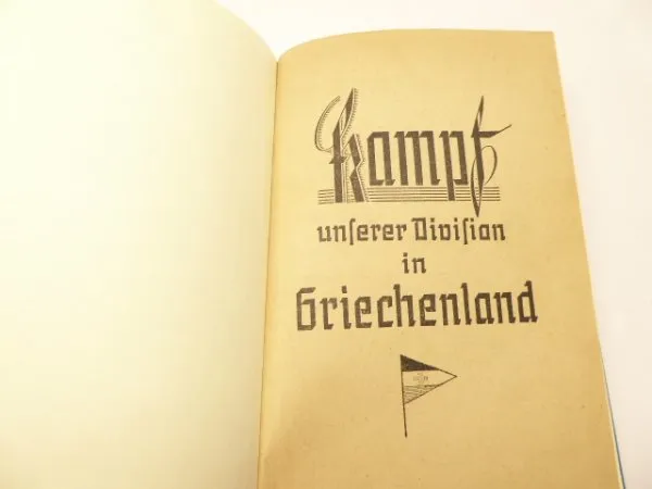 Kampf unserer Division in Griechenland, 1941 + Brief