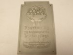 Plaque - recognition for exemplary garden care in 1938