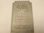 Plakette - Anerkennung für beispielhafte Gartenpflege 1938