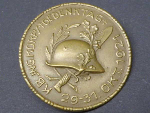 Badge - Stahlhelmbund - K.B. Ing. Corps. Memorial day 29-31 October 1921