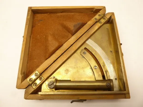 Antique dragonfly quadrant / protractor / clinometer 19th century