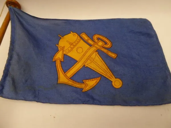 Flagge ww1 mit Ständer - Sperrbrecher -