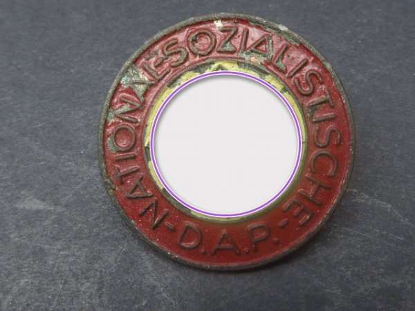 Party badge of the NSDAP - painted - manufacturer RZM M9 / 312