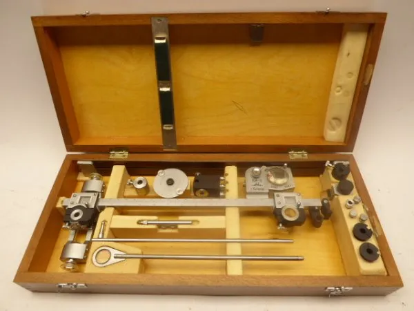 Planimeter mit Zubehör im Kasten, russisch von 1968